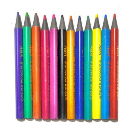 مداد رنگی کوتاه 12 رنگ یالونگ